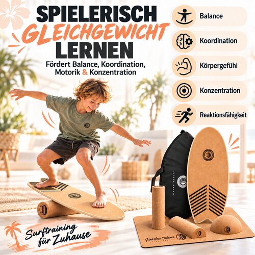 JUCKER HAWAII KEIKI WAVE &ndash; Balance Board Enfant Set XXL