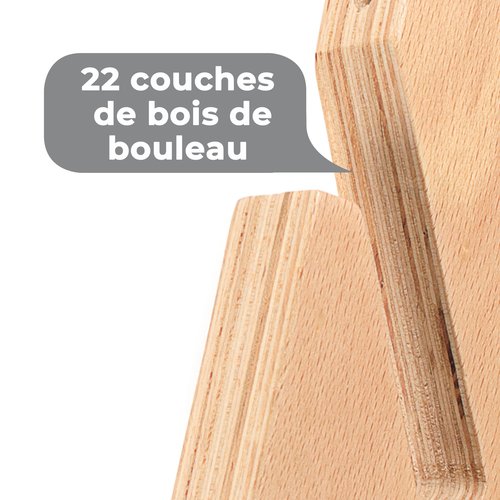 Longboard / Skateboard / Balanceboard Rack Set WOOD BLOCK