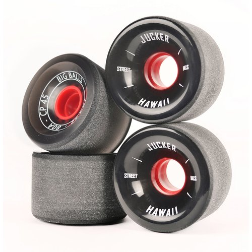 JUCKER HAWAII Roues de Longboard BIG BALLS 74mm 80A CP45 (4er)